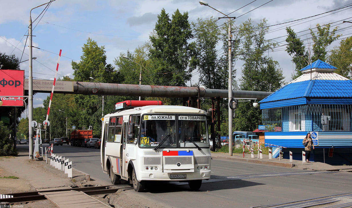 Томская область, ПАЗ-32054 № Е 643 СУ 70