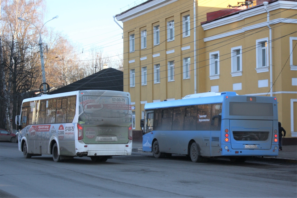 Тверская область, ЛиАЗ-4292.60 (1-2-0) № 10047; Тверская область, ПАЗ-320435-04 "Vector Next" № У 586 СМ 69