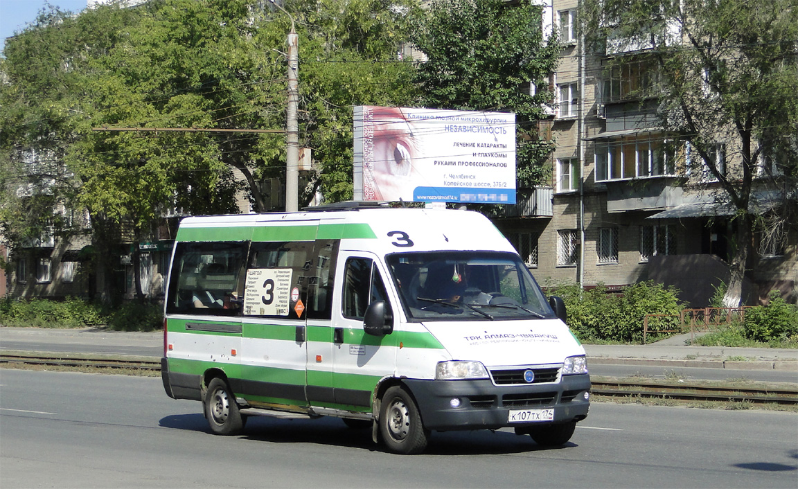 Челябинская область, FIAT Ducato 244 CSMMC-RLL, -RTL № К 107 ТХ 174