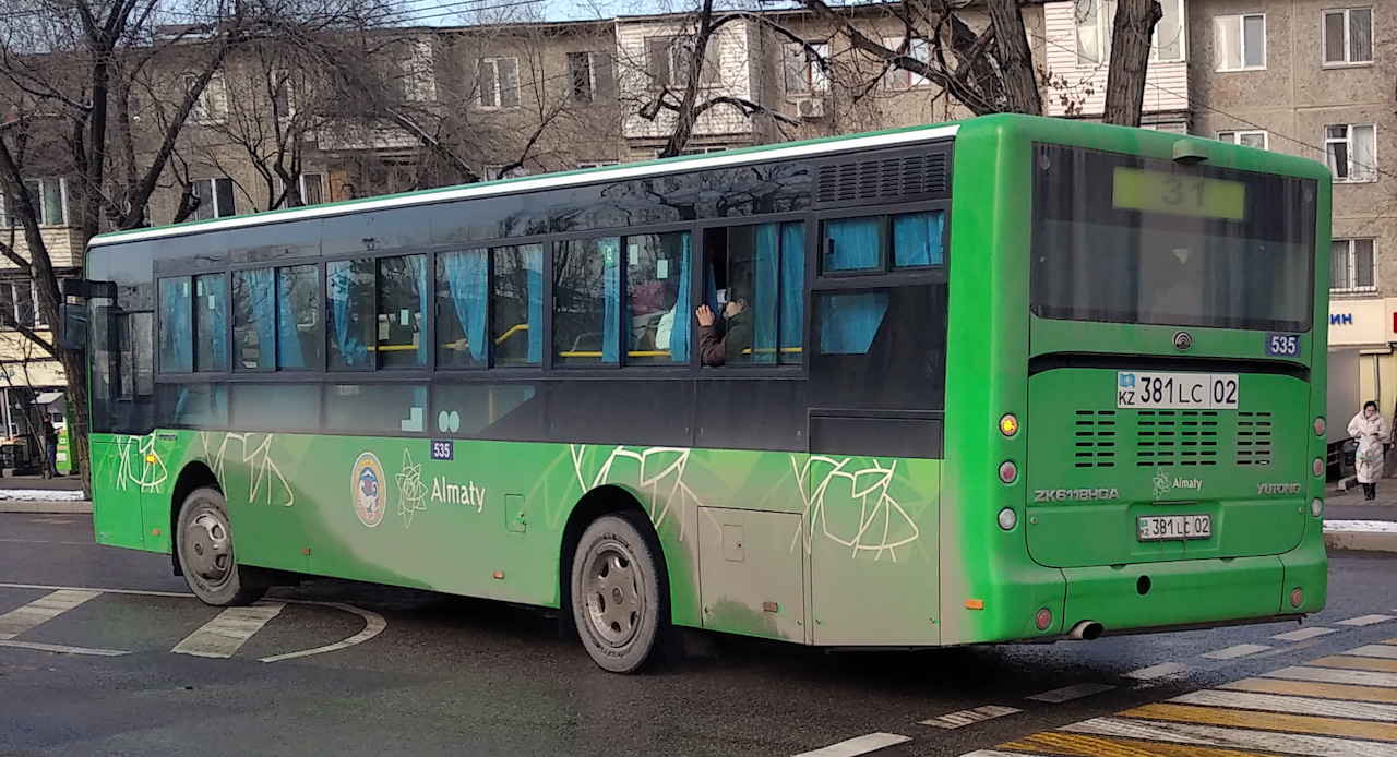 Алматы, Yutong ZK6118HGA № 535