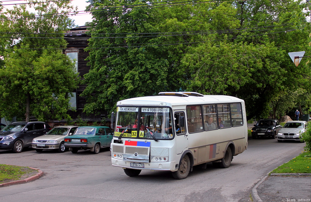 Томская область, ПАЗ-32054 № Е 818 СХ 70