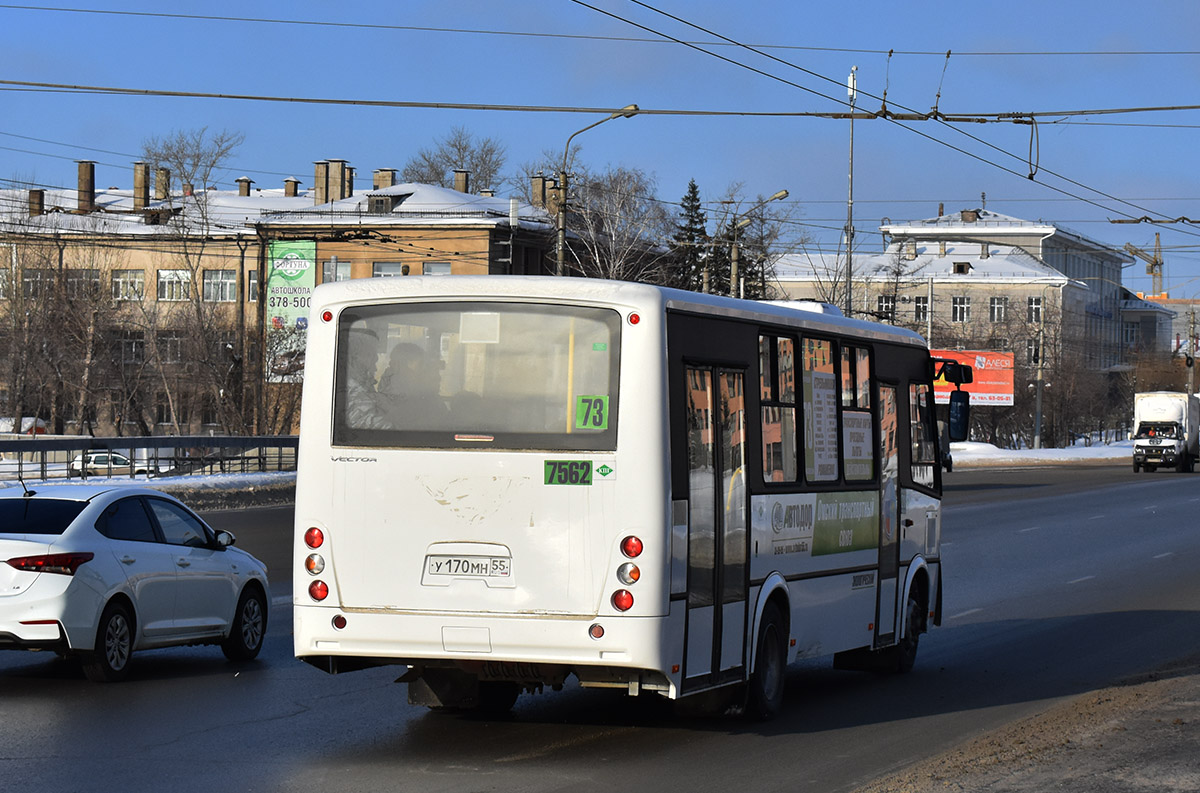 Омская вобласць, ПАЗ-320414-14 "Вектор" № 7562