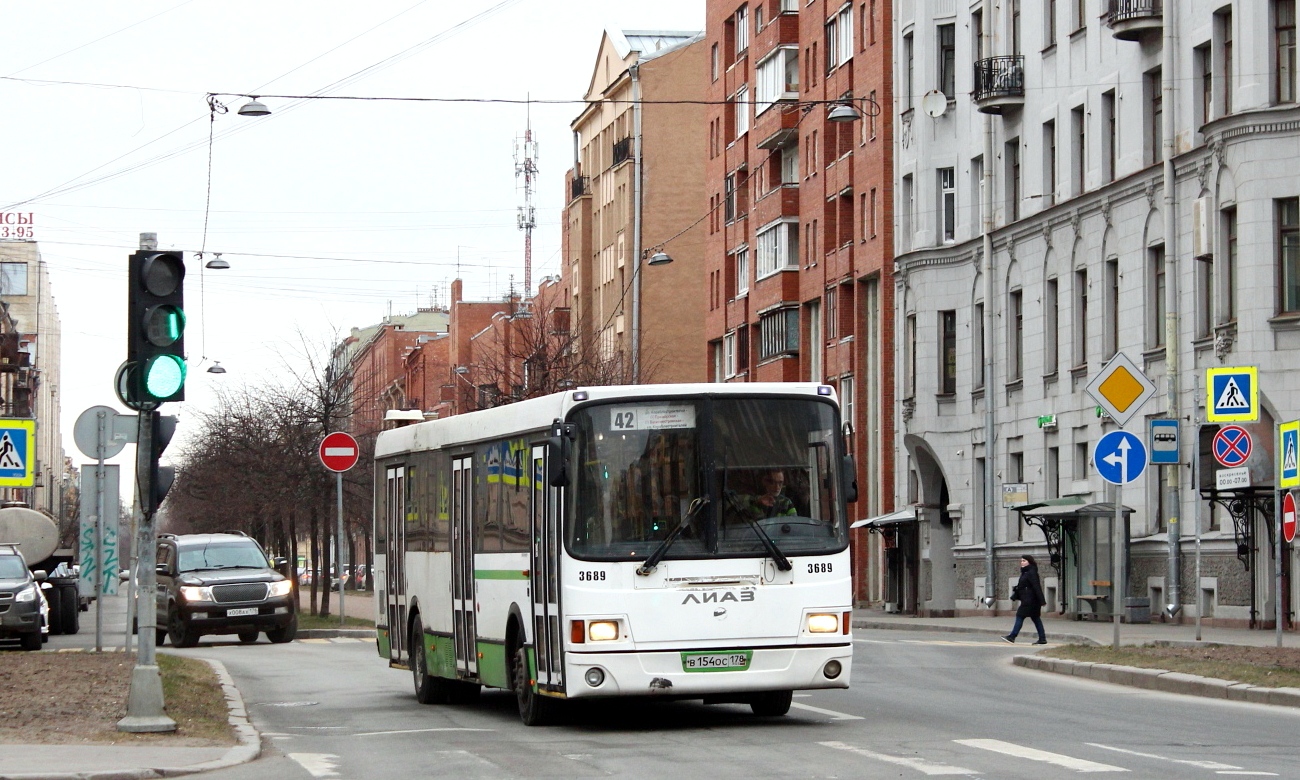 Санкт-Петербург, ЛиАЗ-5293.60 № 3689