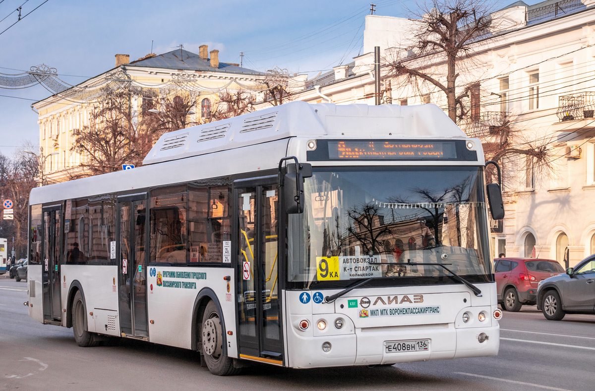 Воронежская область, ЛиАЗ-5292.67 (CNG) № Е 408 ВН 136