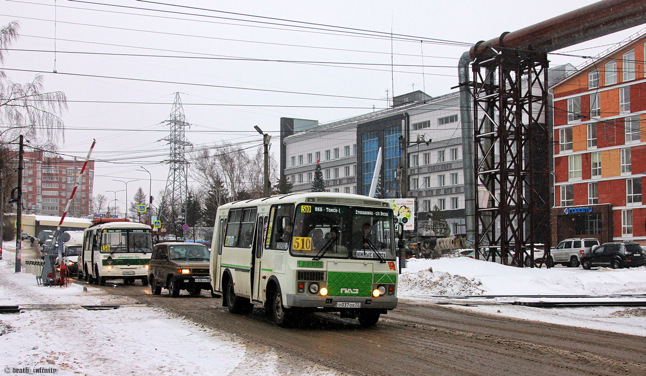 Томская область, ПАЗ-32053-07 № О 037 ОХ 72