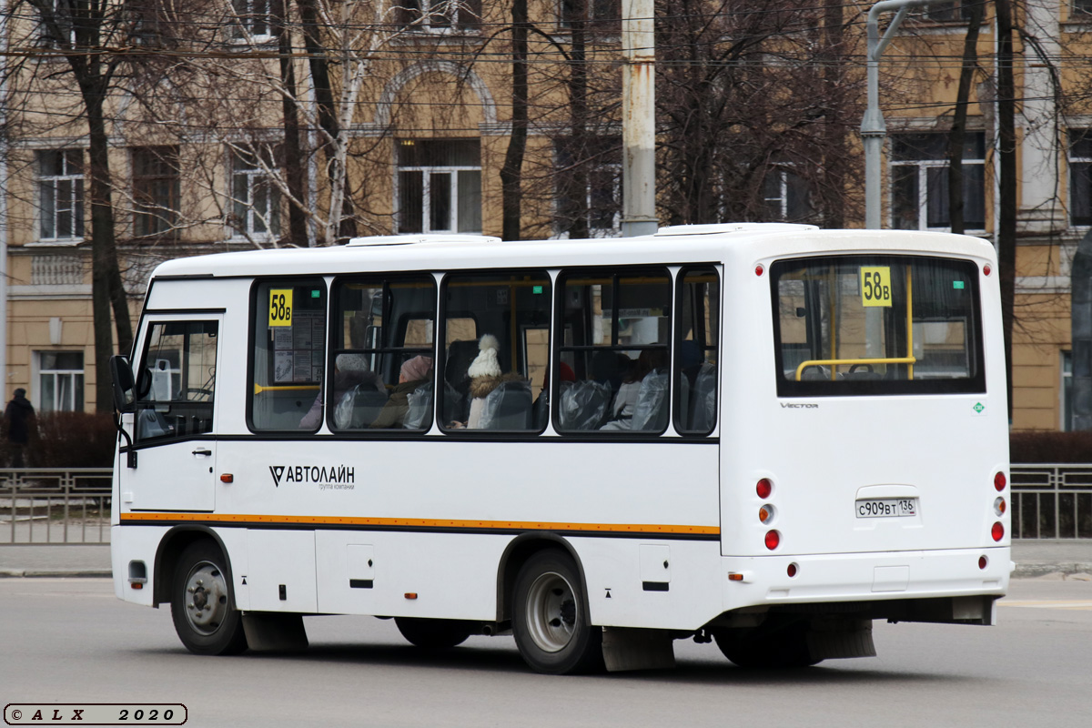 Voronezh region, PAZ-320302-22 "Vector" # С 909 ВТ 136