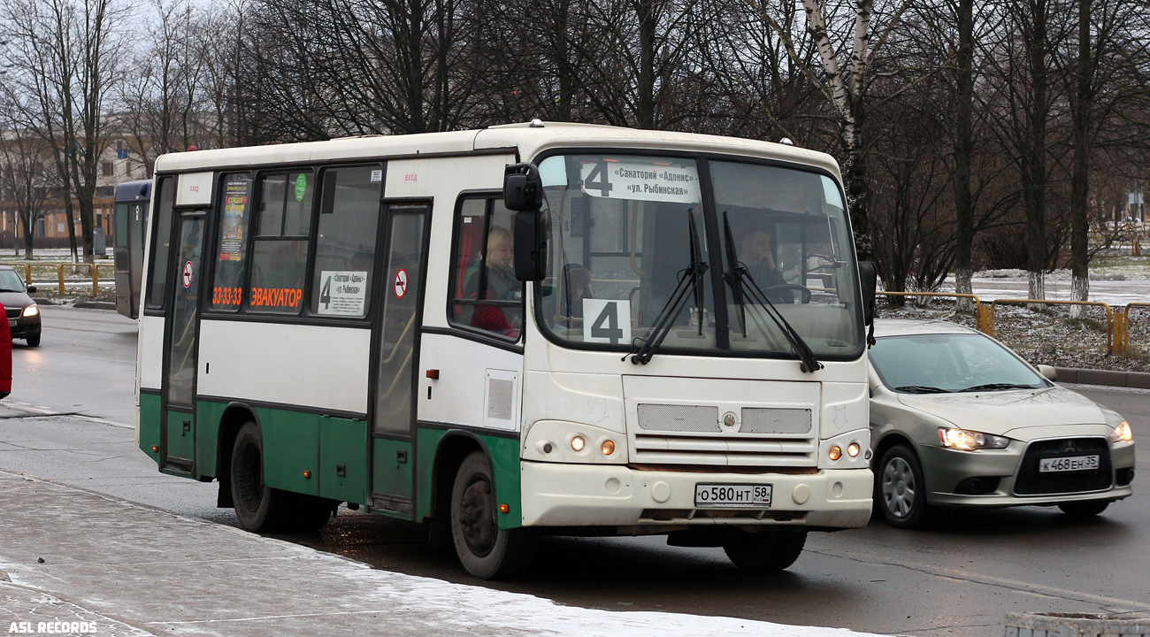 Вологодская область, ПАЗ-320402-03 № О 580 НТ 58