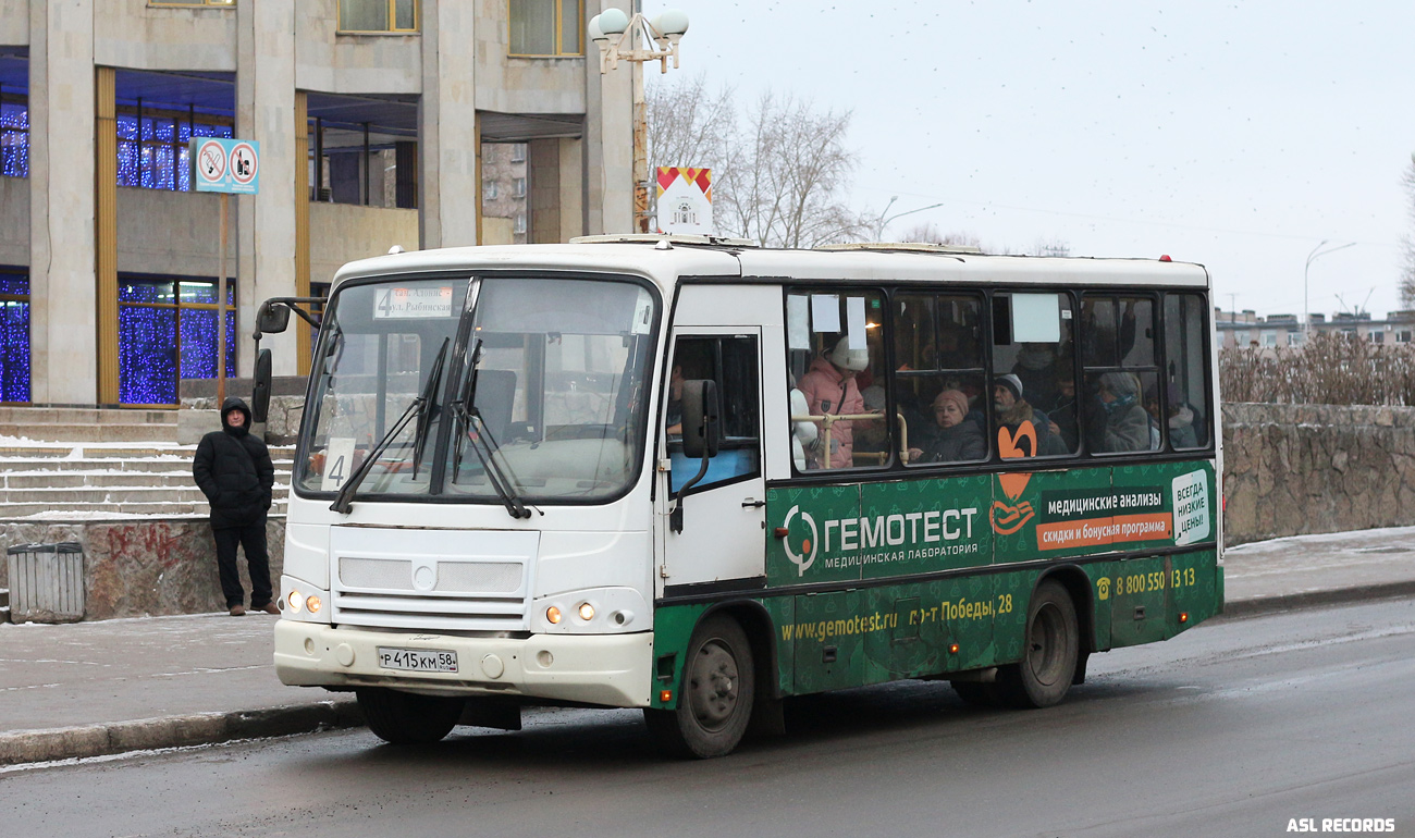 Валагодская вобласць, ПАЗ-320402-03 № Р 415 КМ 58