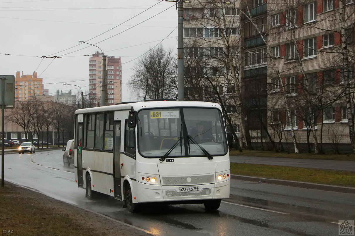Leningradská oblast, PAZ-320412-04 "Vector" č. 9932