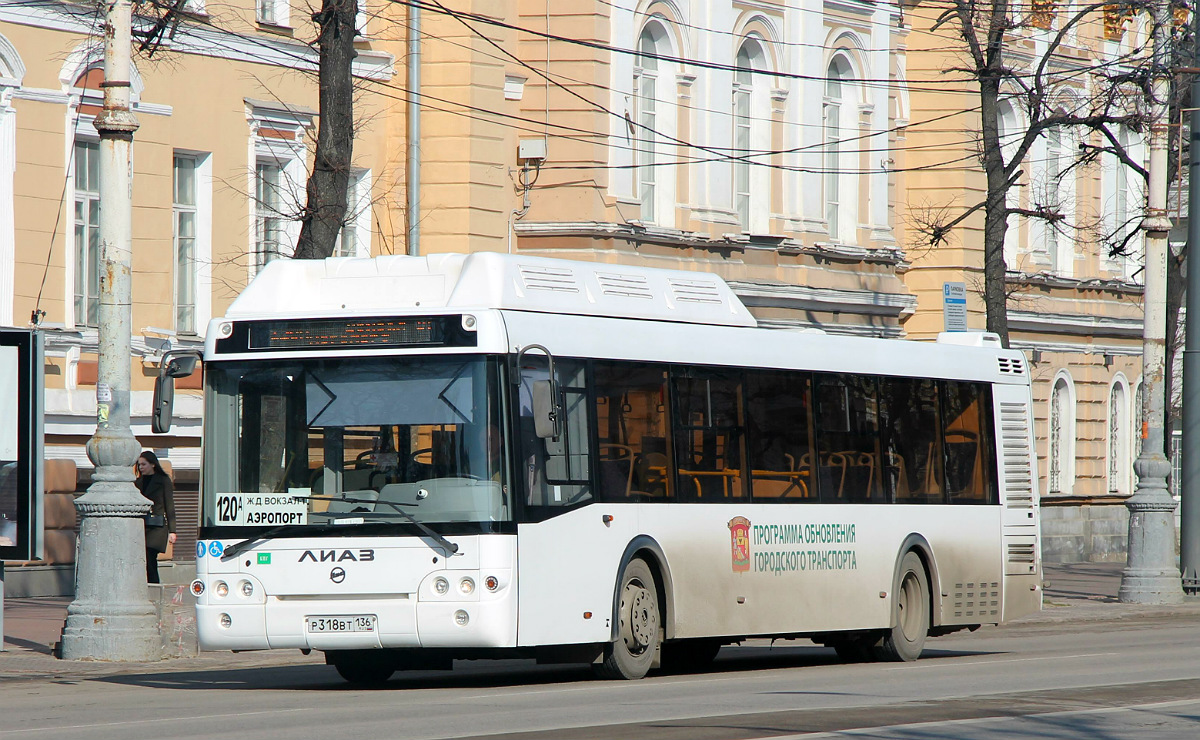 Воронежская область, ЛиАЗ-5292.67 (CNG) № Р 318 ВТ 136