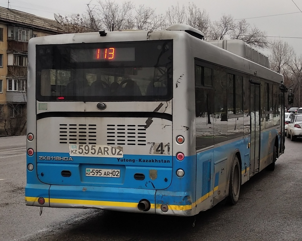 Алматы, Yutong ZK6118HGA № 741