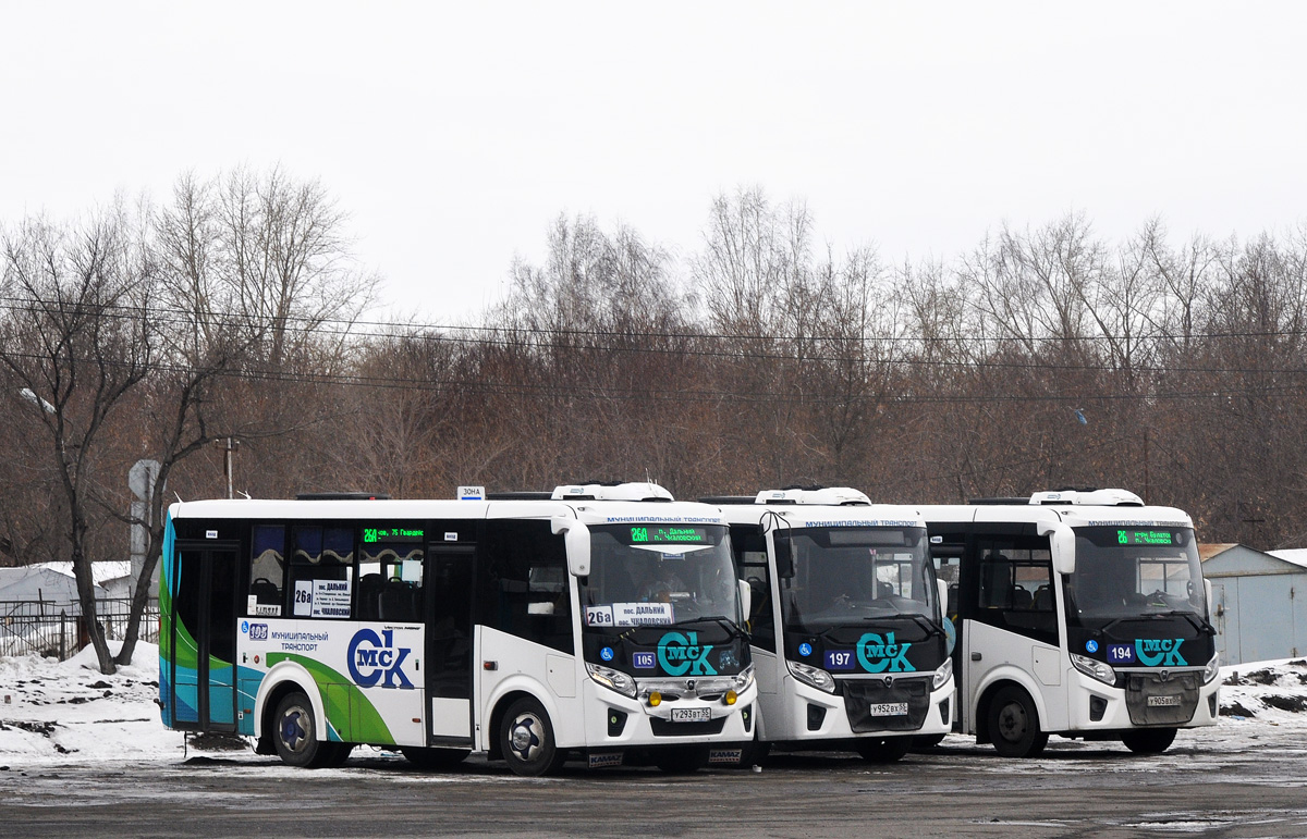 Omsk region, PAZ-320435-04 "Vector Next" # 105; Omsk region — Bus stops