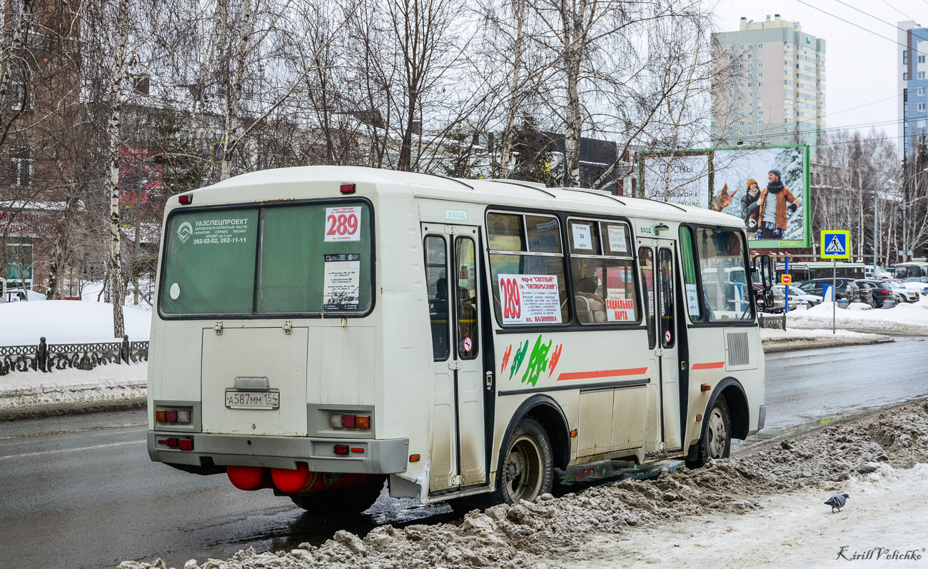 Novosibirsk region, PAZ-32054 # А 587 ММ 154