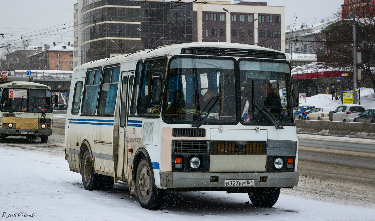 Новосибирская область, ПАЗ-32053 № В 323 КР 154