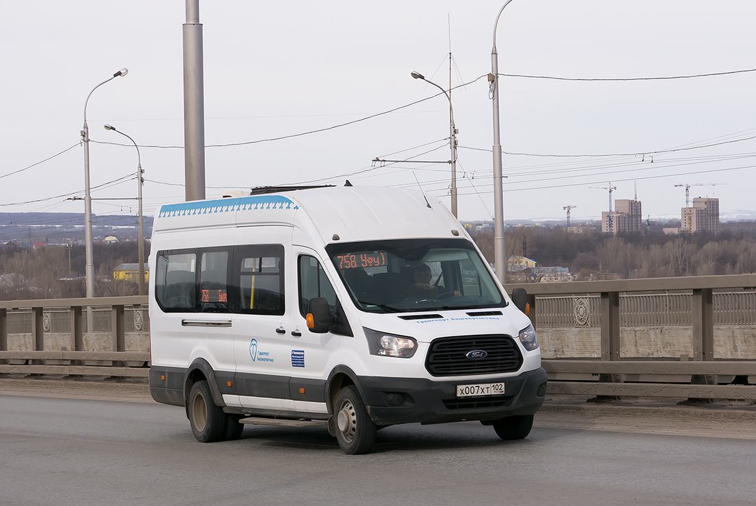 Башкортостан, Ford Transit FBD [RUS] (X2F.ESG.) № Х 007 ХТ 102 — Фото —  Автобусный транспорт