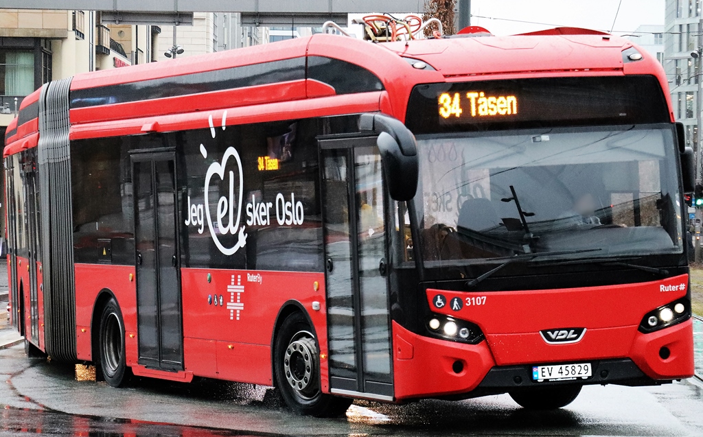Норвегия, VDL Citea SLFA-180 Electric № 3107