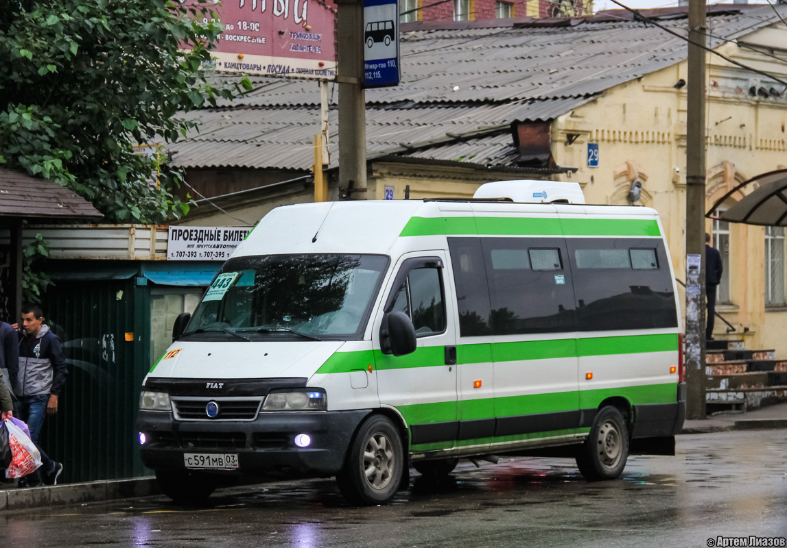 Иркутская область, FIAT Ducato 244 CSMMC-RLL, -RTL № С 591 МВ 03