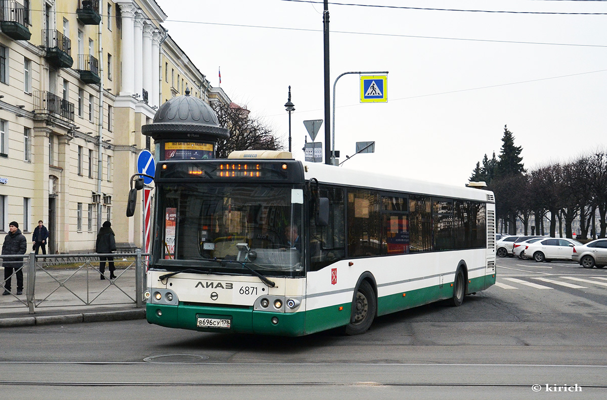 Санкт-Петербург, ЛиАЗ-5292.60 № 6871