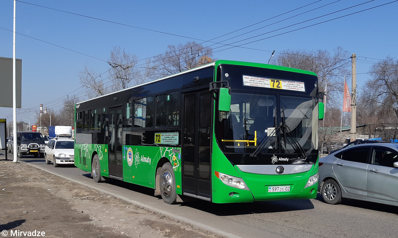 Алматы, Yutong ZK6118HGA № 597 DS 02