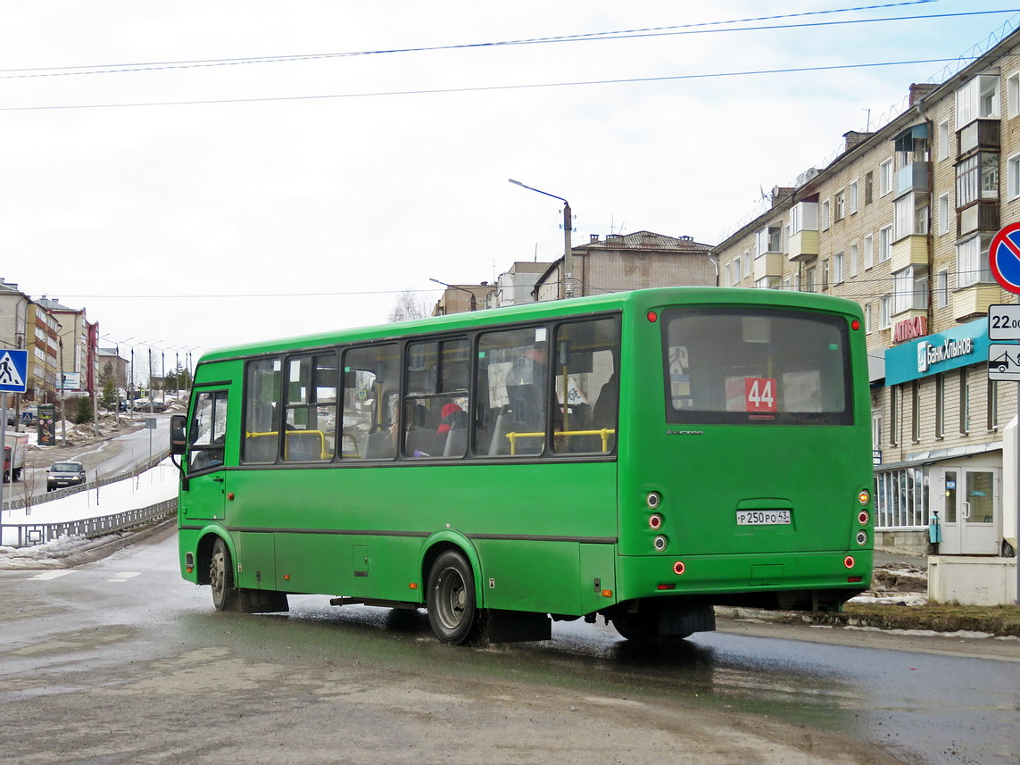 Kirov region, PAZ-320414-04 "Vektor" (1-2) Nr. Р 250 РО 43