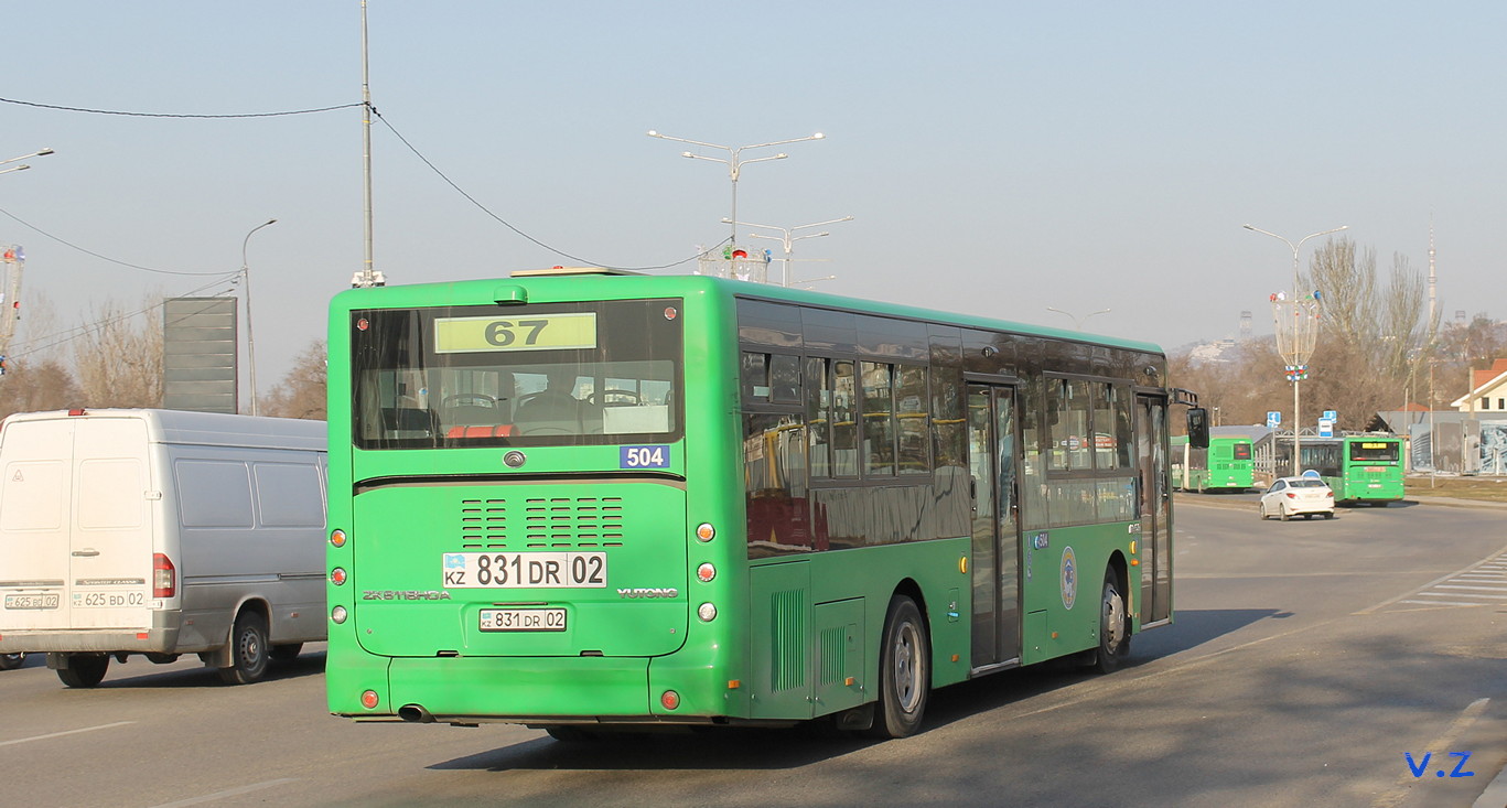 Алматы, Yutong ZK6118HGA № 504