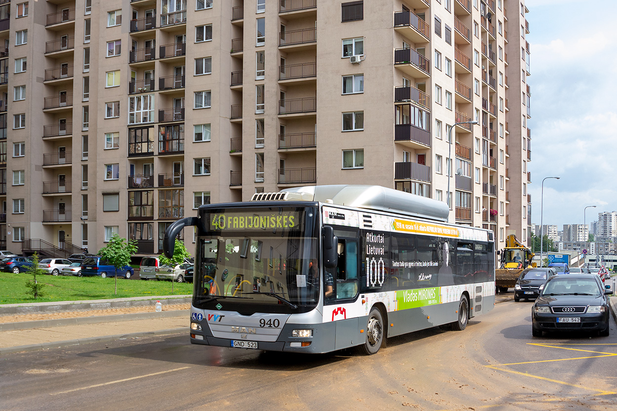 Литва, MAN A21 Lion's City NL273 CNG № 940