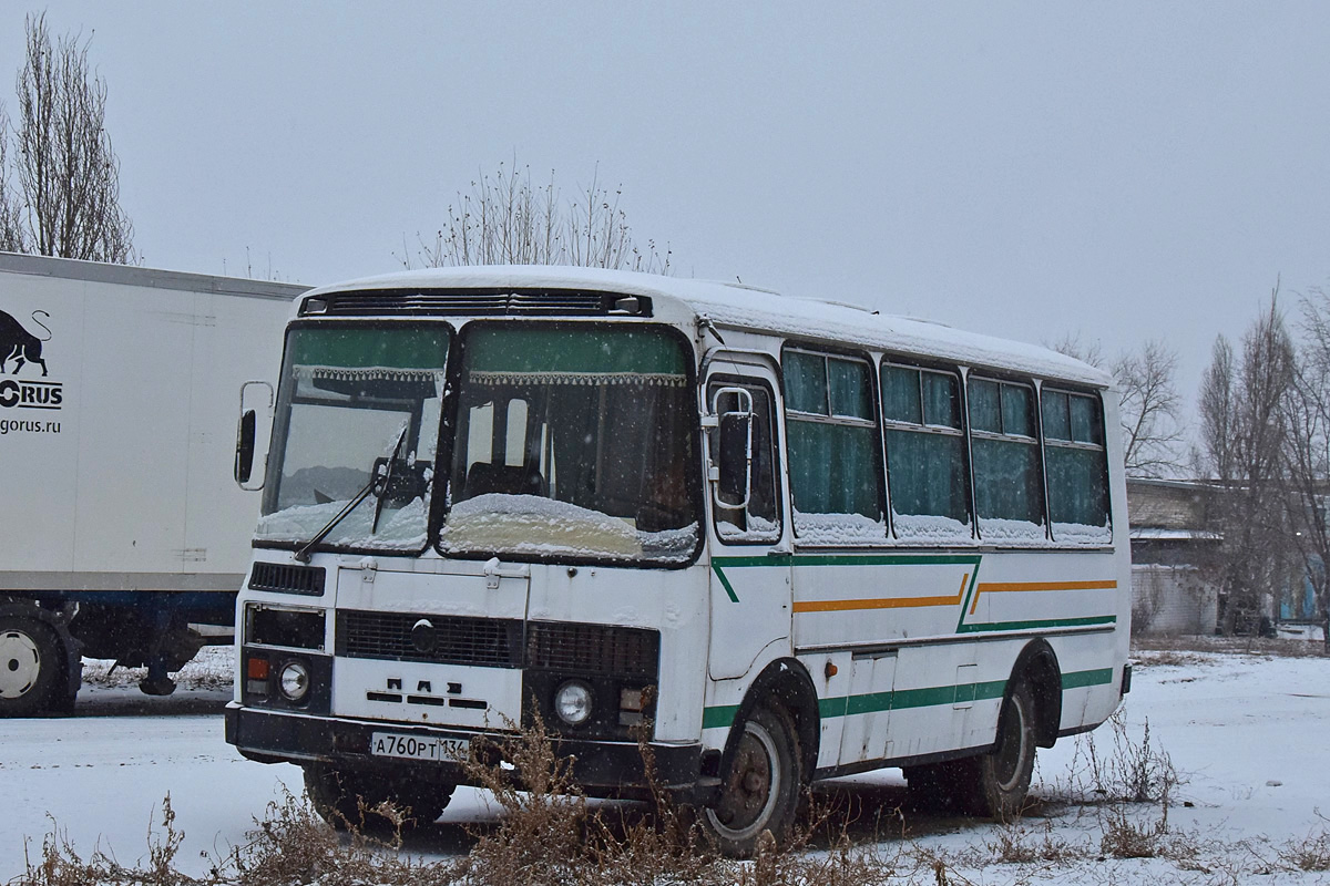 Волгоградская область, ПАЗ-3205 (00) № А 760 РТ 134