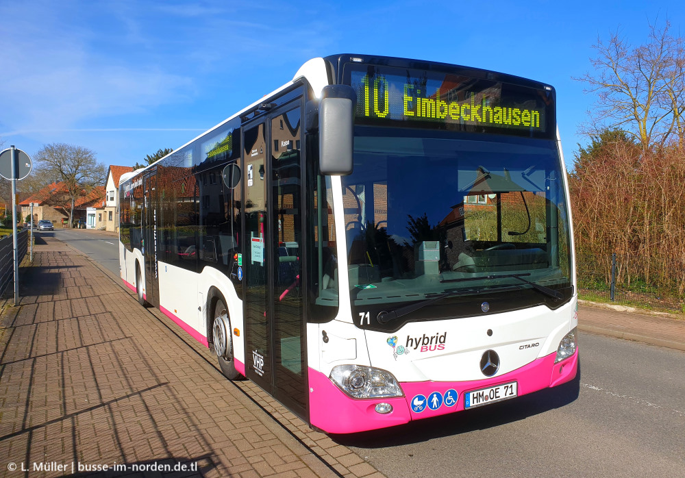 Нижняя Саксония, Mercedes-Benz Citaro C2 hybrid № 71