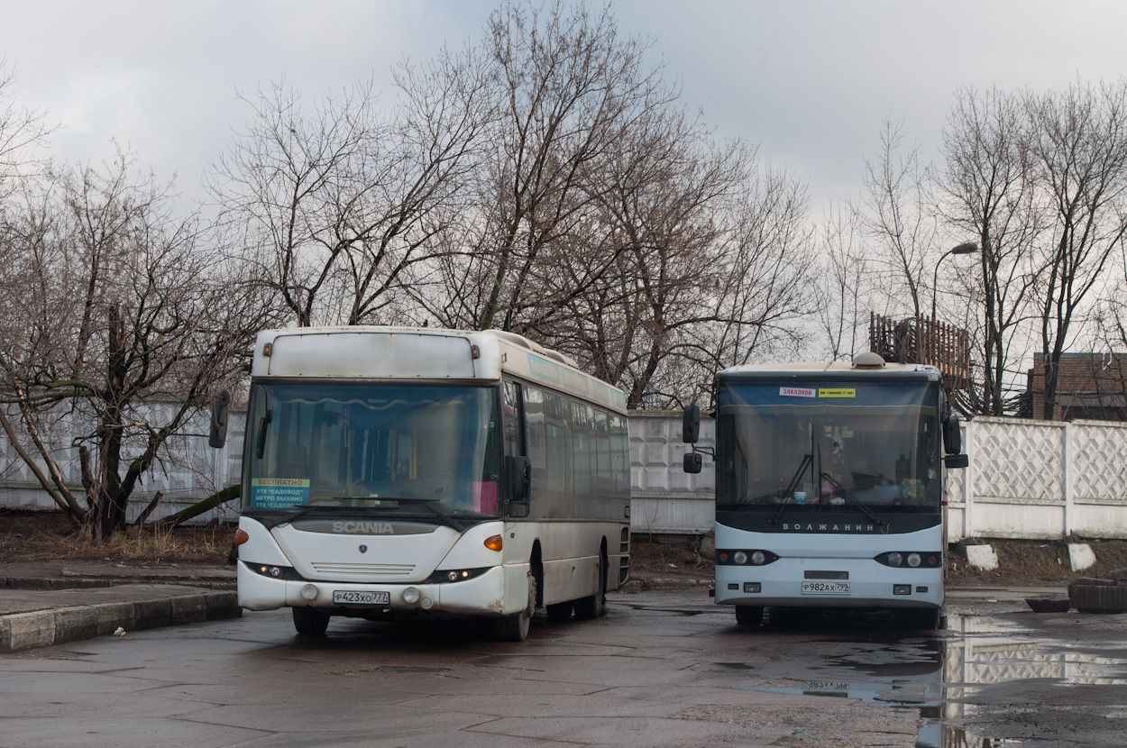 Moskauer Gebiet, Scania OmniLink II (Scania-St.Petersburg) Nr. Р 423 ХО 777; Moskau, Volgabus-6270.10 Nr. Р 982 АХ 799