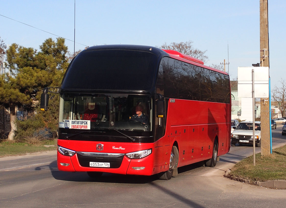 778 автобус от рижской. Zhong Tong lck6127h. Автобус Евпатория Пятигорск. Пятигорск Евпатория. Zhong Tong Евпатория.