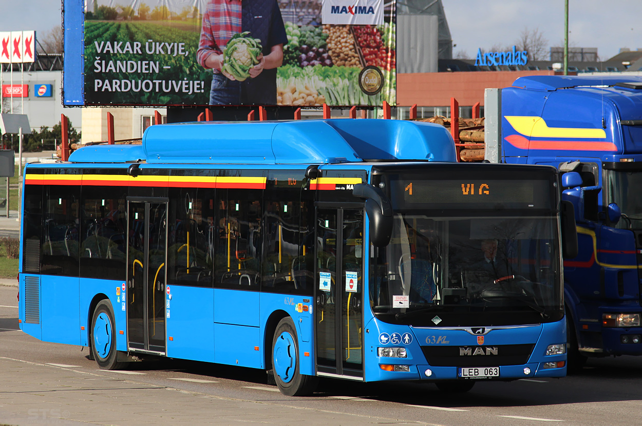 Литва, MAN A21 Lion's City NL273 CNG № 63