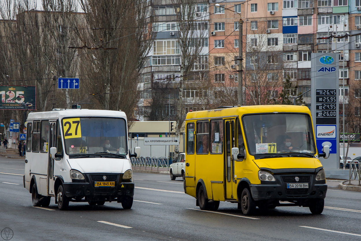 Кировоградская область, БАЗ-22154 "Дельфин" № BA 2018 BH; Кировоградская область, БАЗ-2215 "Дельфин" № BA 1845 AA