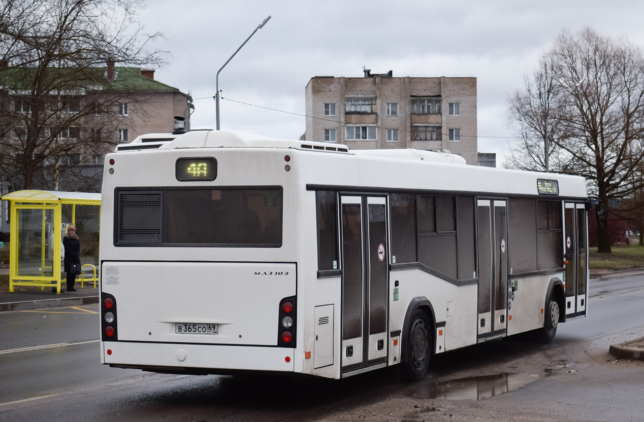 Тверская область, МАЗ-103.445 № В 365 СО 69