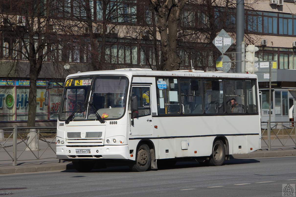 Санкт-Петербург, ПАЗ-320402-05 № 8800