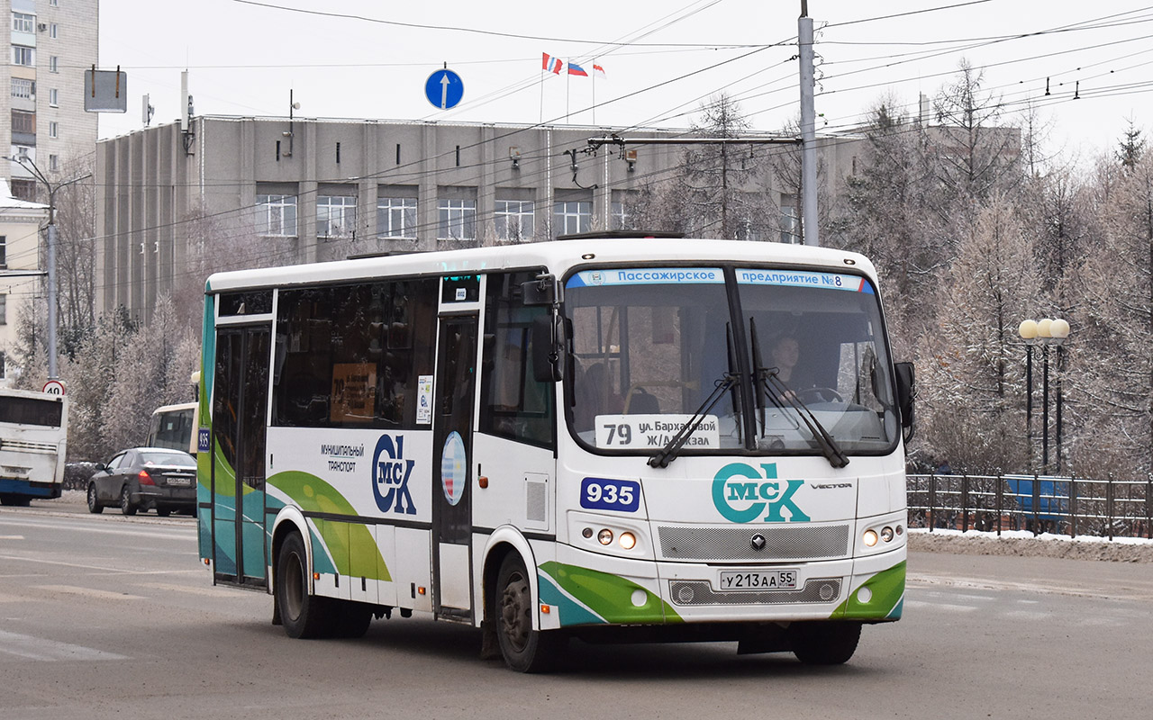 Omsk region, PAZ-320414-04 "Vektor" (1-2) Nr. 935