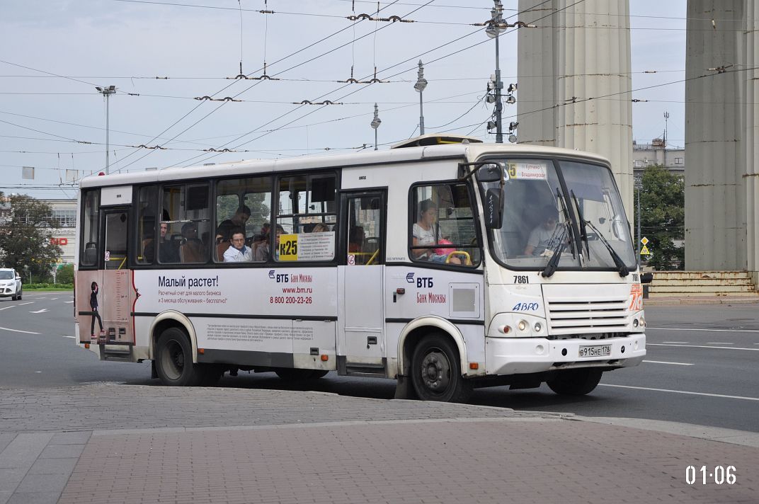 Санкт-Петербург, ПАЗ-320412-05 № 7861