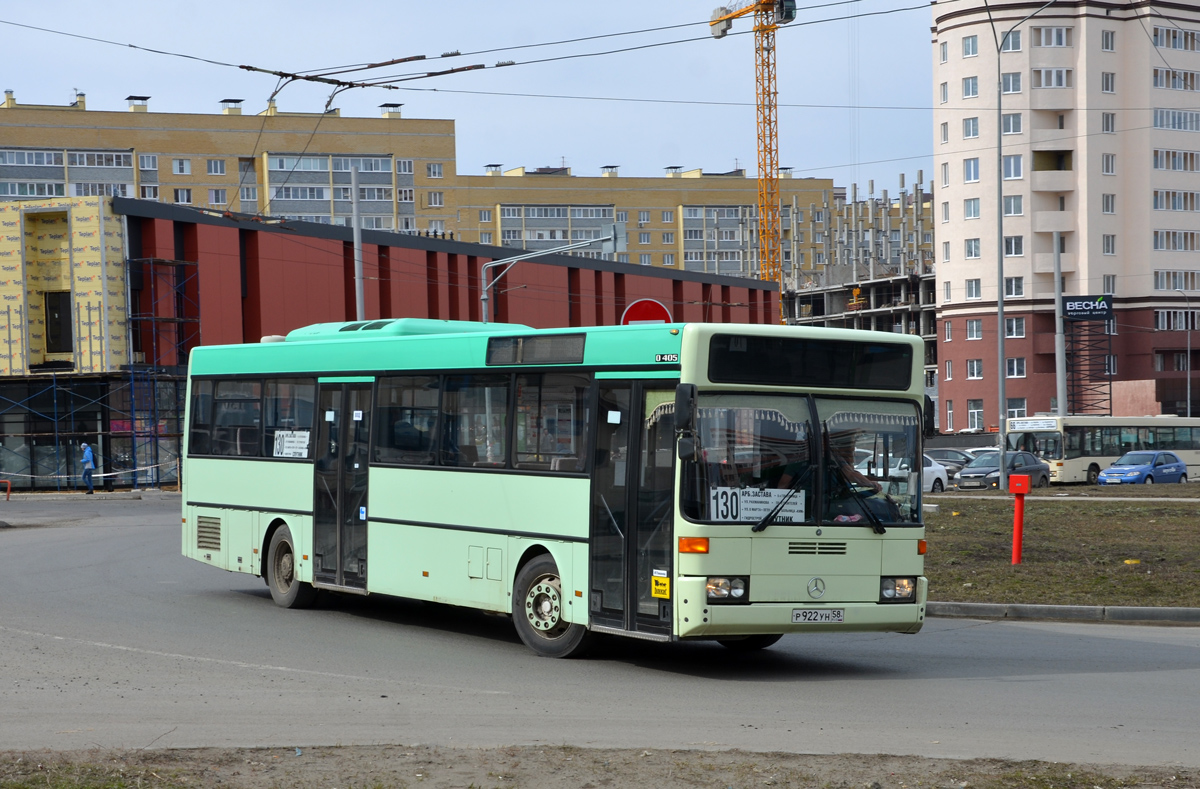 Пензенская область, Mercedes-Benz O405 № Р 922 УН 58