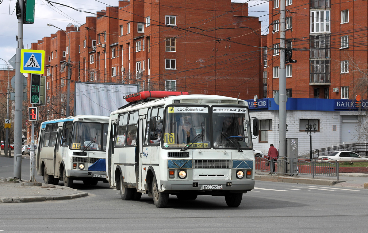 Томская область, ПАЗ-32054 № Е 980 ХО 70