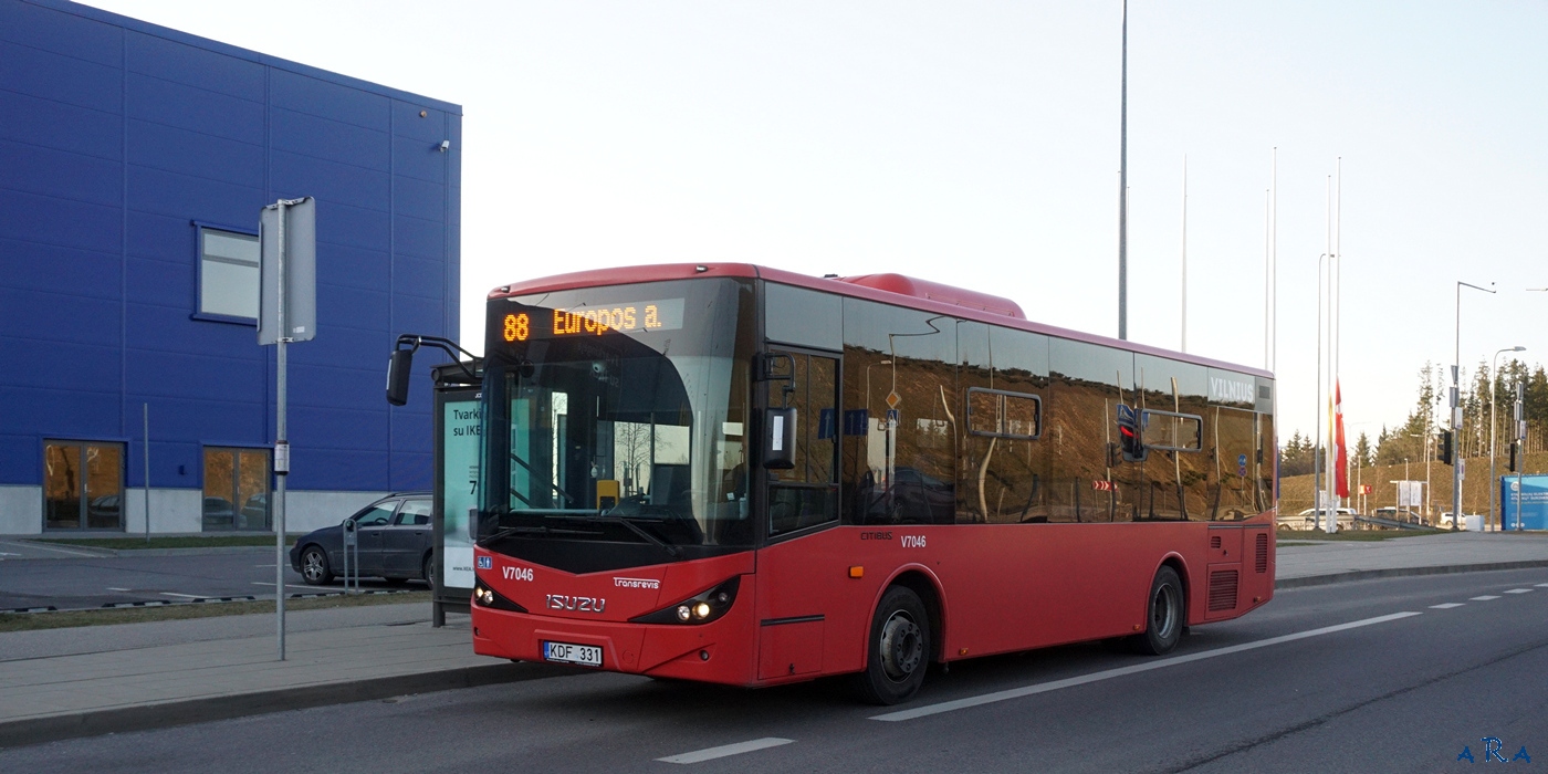 Литва, Anadolu Isuzu Citibus (Yeni) № V7046; Литва — Конечные пункты, автобусные вокзалы