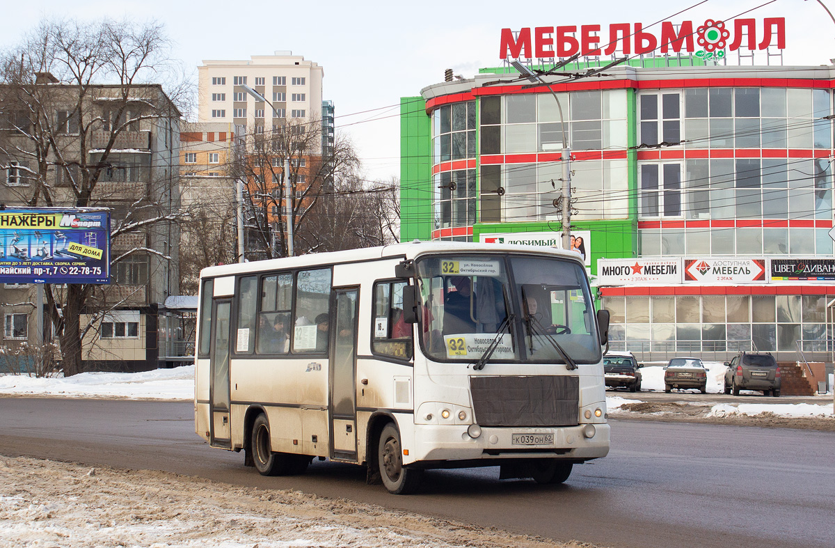 Рязанская область, ПАЗ-320402-03 № К 039 ОН 62