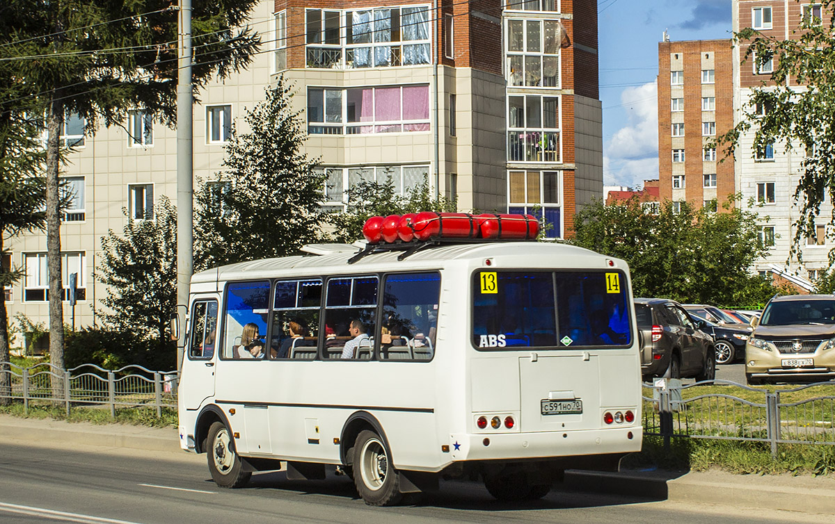 Томская область, ПАЗ-32054 № С 591 НО 70