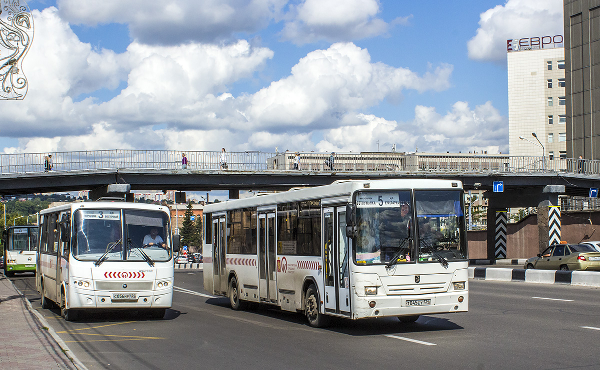 Красноярский край, ПАЗ-320412-05 "Вектор" № С 056 НР 124; Красноярский край, НефАЗ-5299-10-04 № Т 045 ЕУ 124