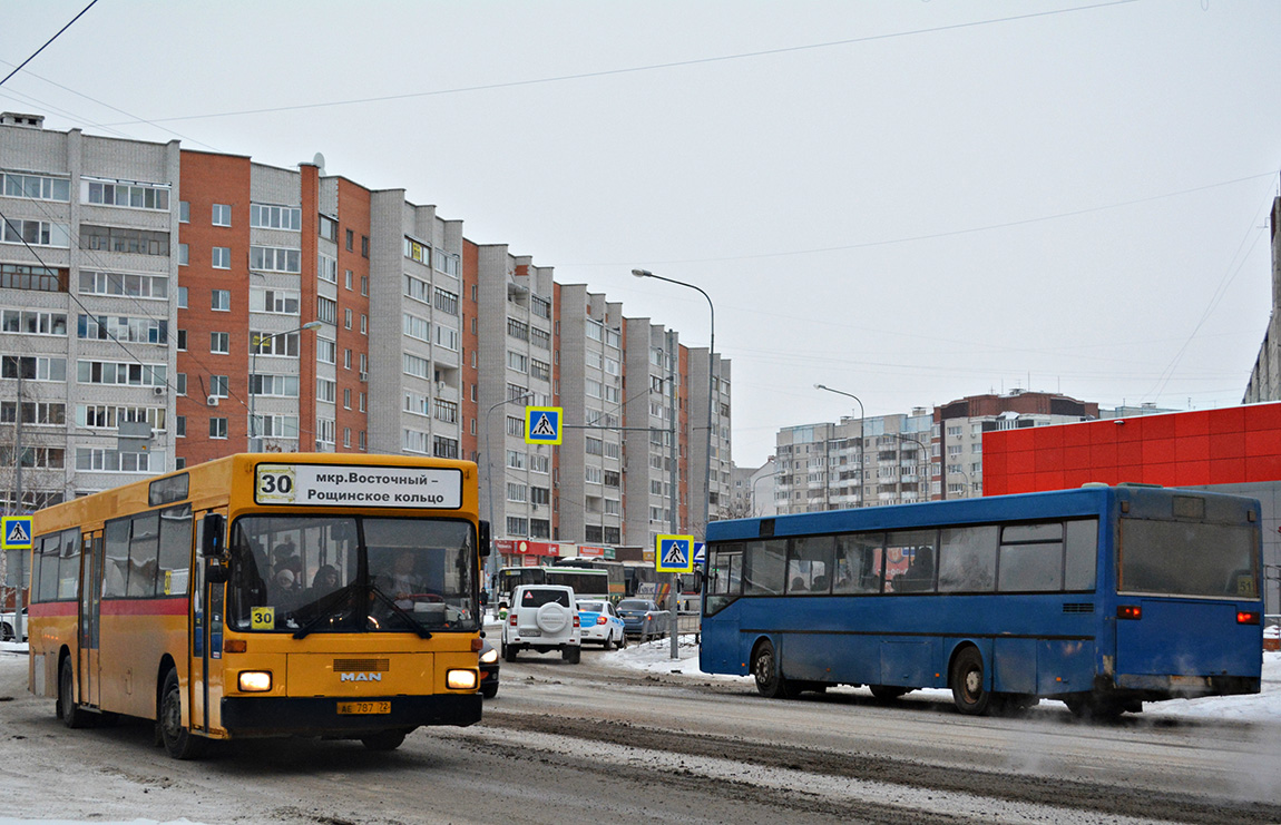 Tumen region, MAN 791 SL202 # АЕ 787 72; Tumen region, Mercedes-Benz O405 # АР 233 72; Tumen region — Miscellaneous photos