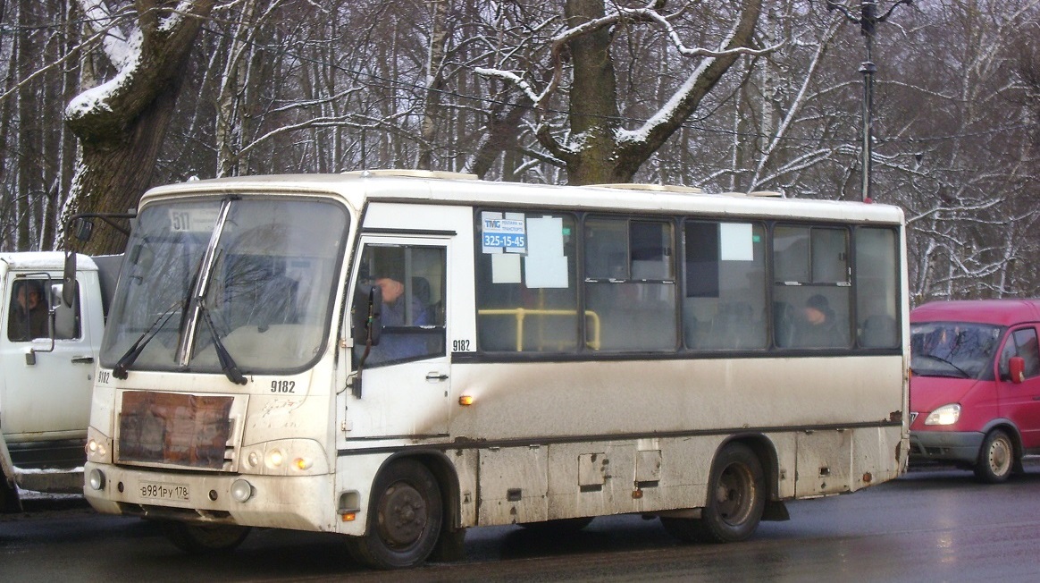 Ленинградская область, ПАЗ-320402-05 № 9182