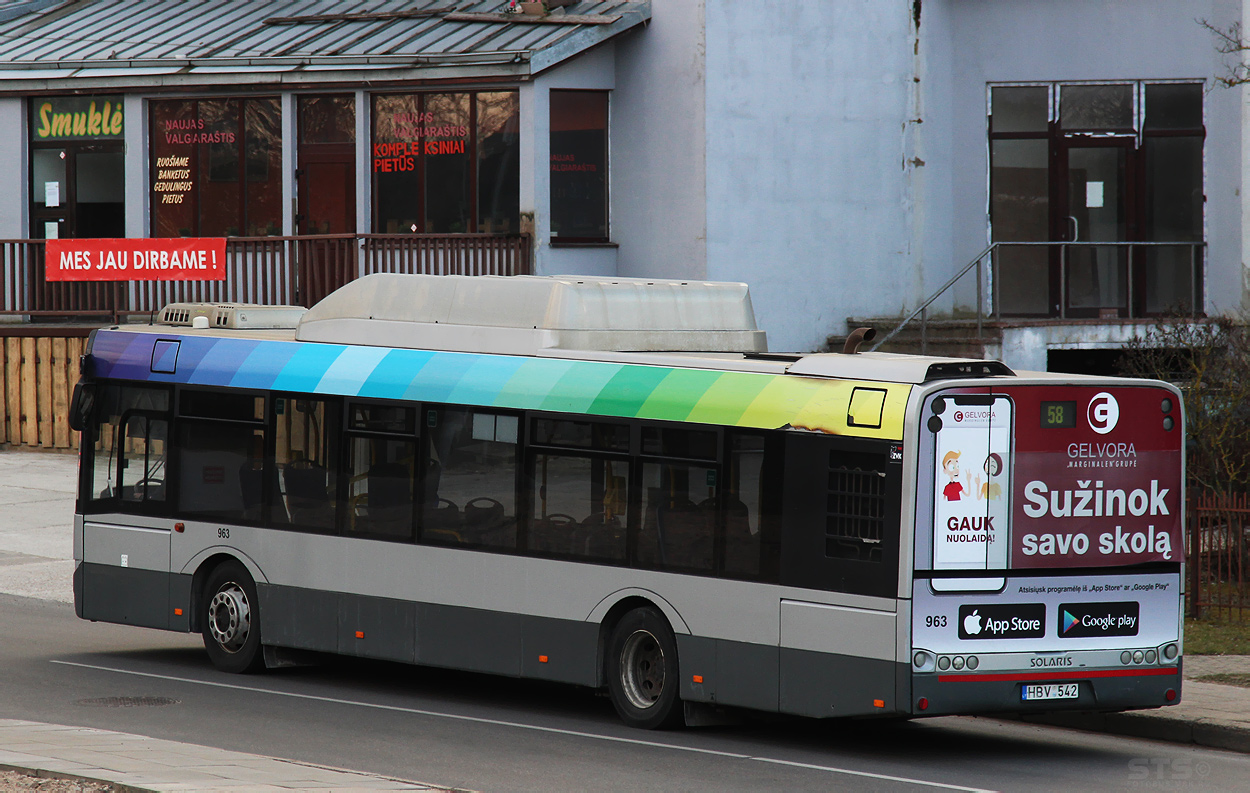 Литва, Solaris Urbino III 12 CNG № 963