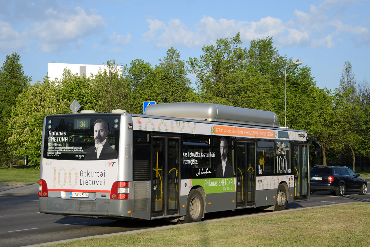 Литва, MAN A21 Lion's City NL273 CNG № 932