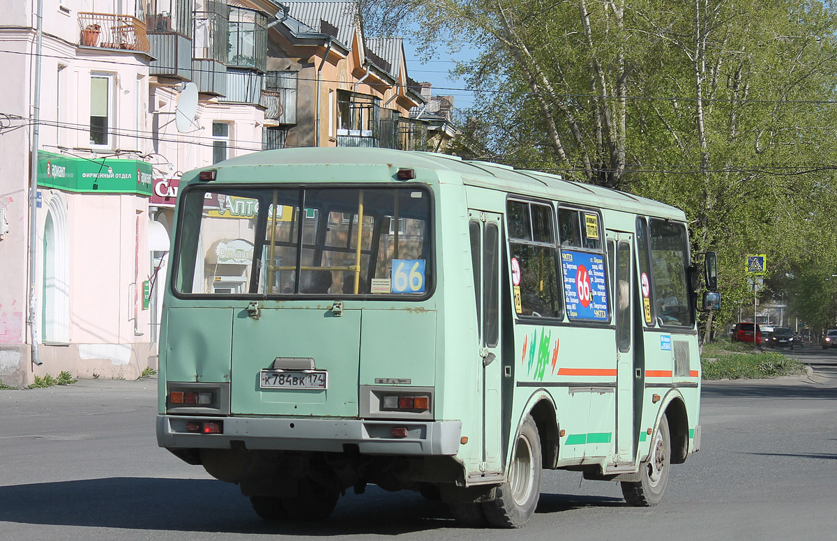 Челябинская область, ПАЗ-32054 № К 784 ВК 174