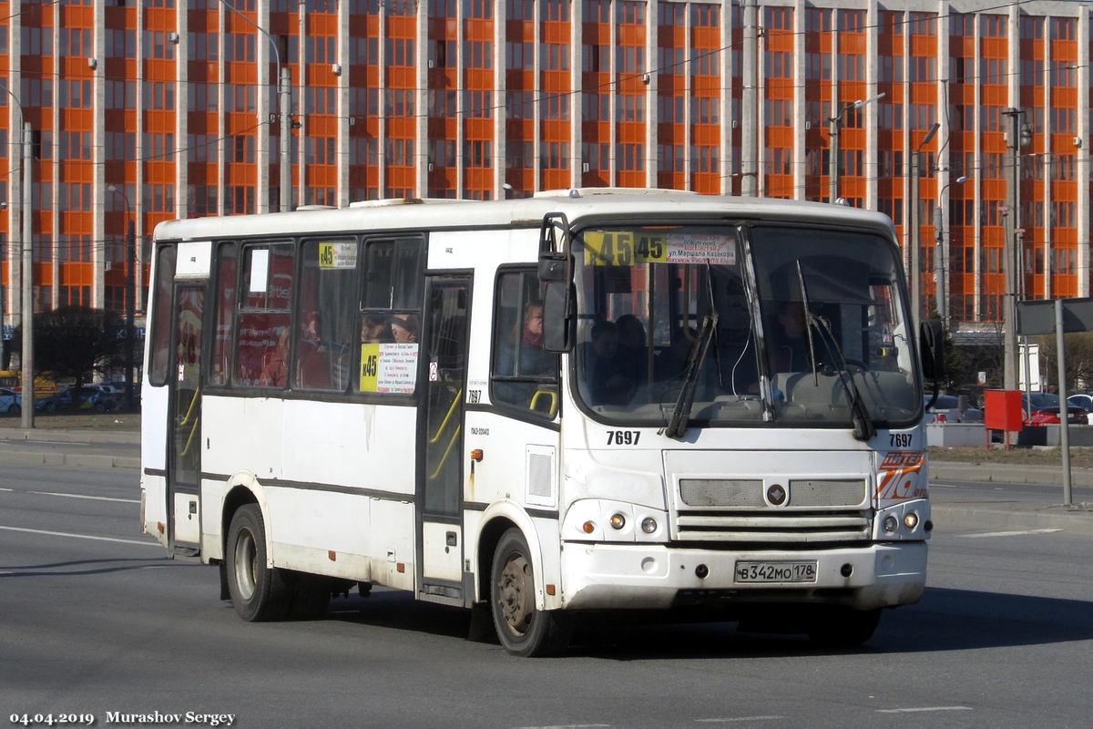 Санкт-Петербург, ПАЗ-320412-05 № 7697