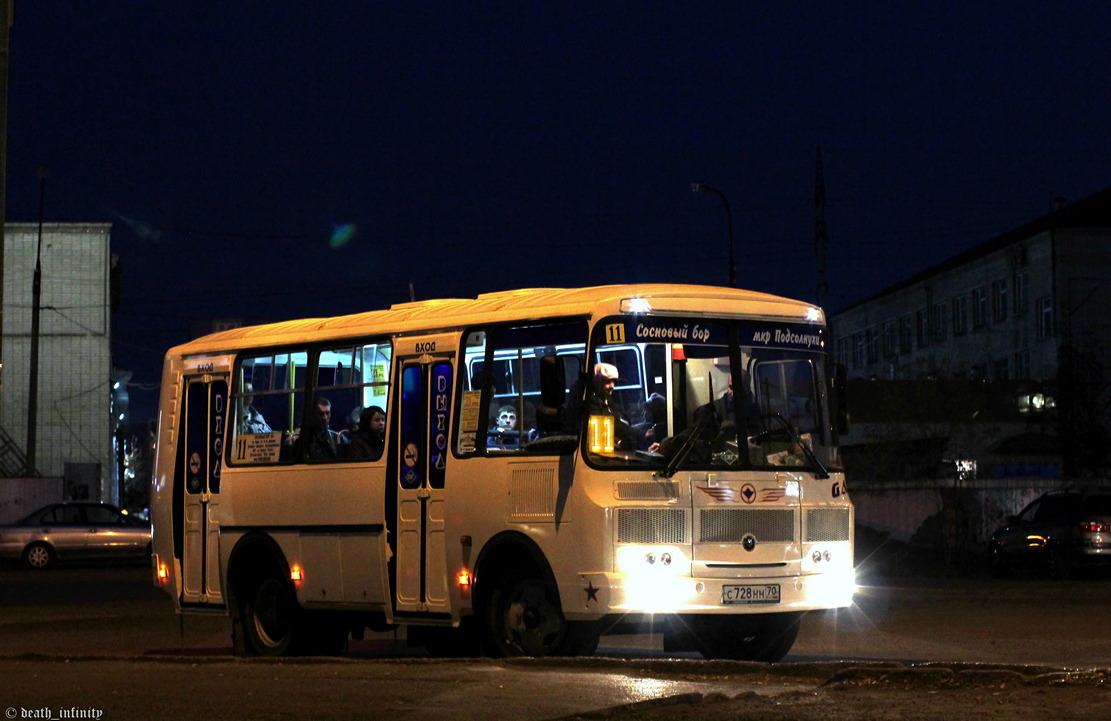 Томская область, ПАЗ-32054 № С 728 НН 70