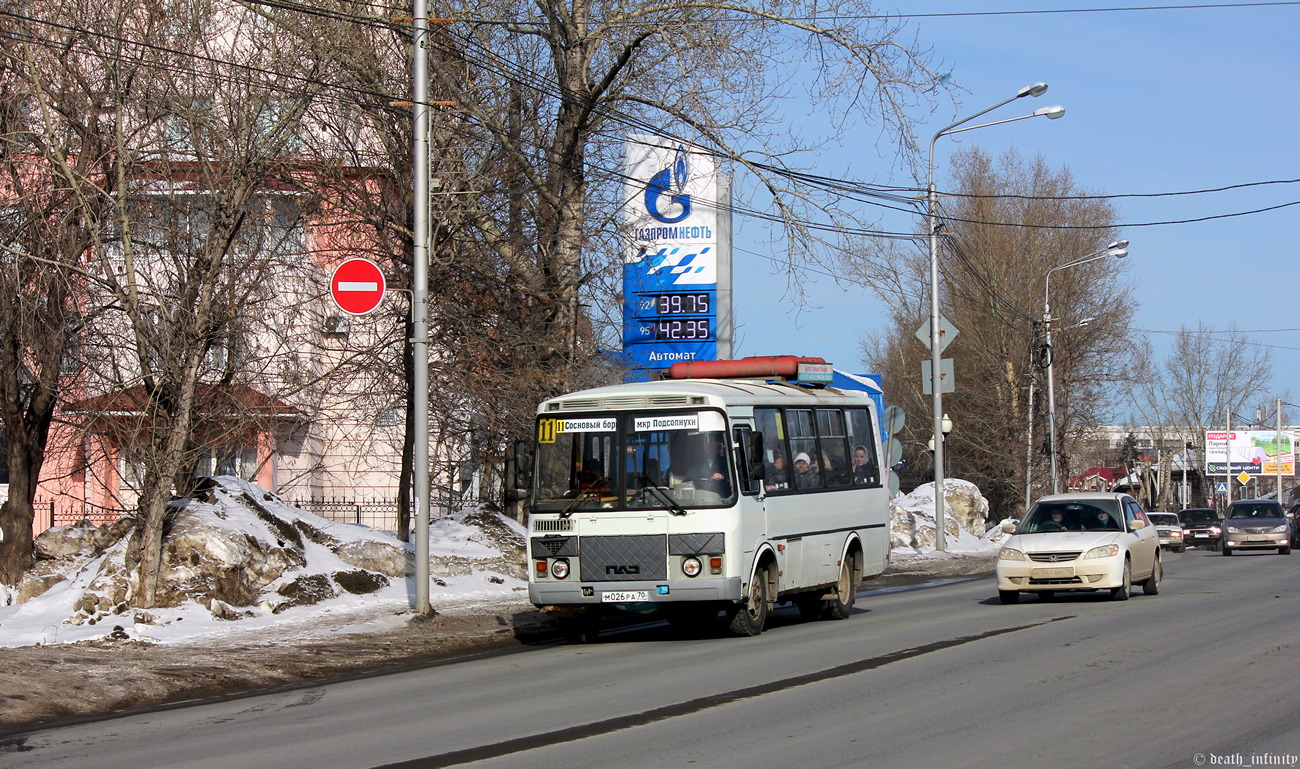 Томская область, ПАЗ-32054 № М 026 РА 70